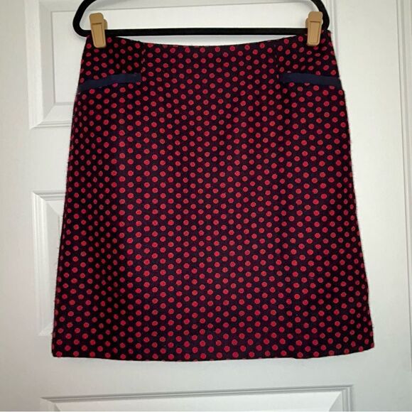 Talbots Polka Dot Print Wool Blend Pencil Skirt - Picture 1 of 5